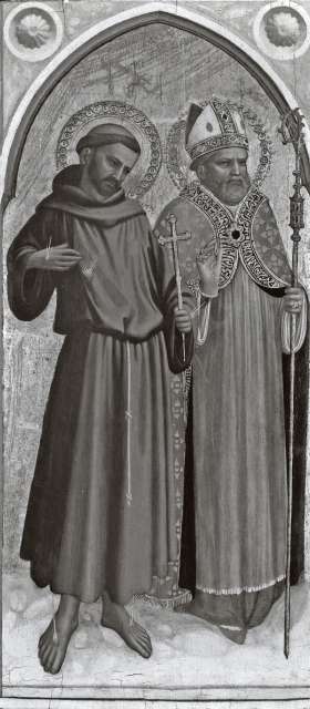 J. Paul Getty Museum — Fra Angelico. Saint Francis and a Bishop Saint — insieme